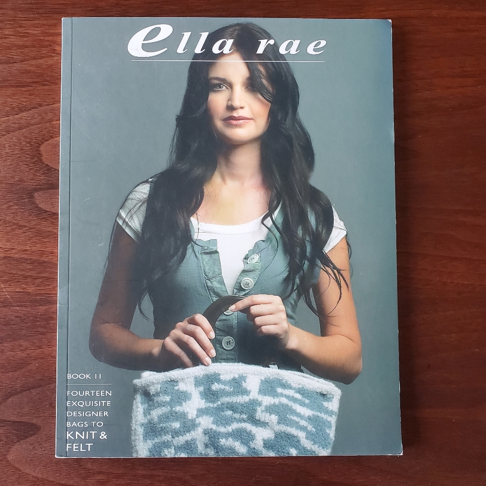 Knit & Felt Designer Bag Pattern Book - Teal Cover